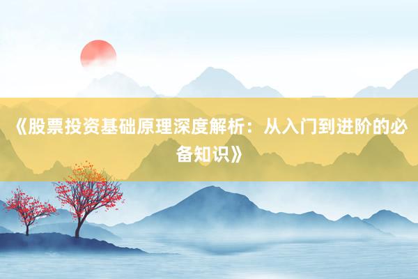 《股票投资基础原理深度解析：从入门到进阶的必备知识》