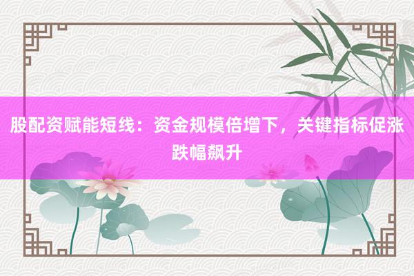 股配资赋能短线：资金规模倍增下，关键指标促涨跌幅飙升